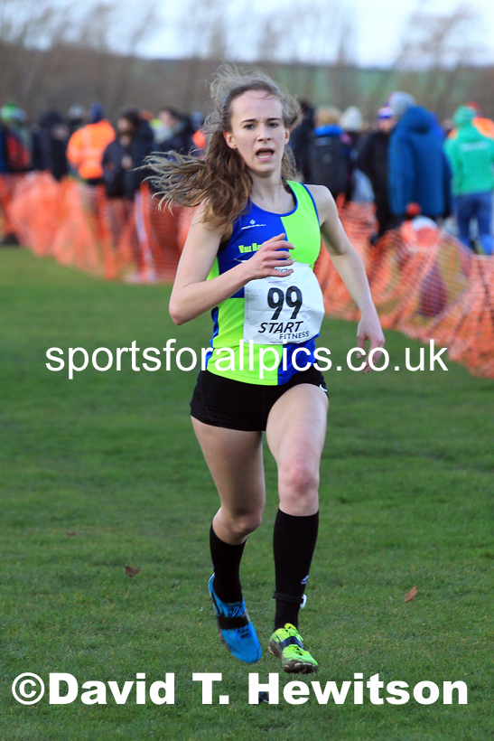 Womens under-17s 2022 Northern Cross Country Champs., Pontefract. Photo: David T. Hewitson/Sports for All Pics